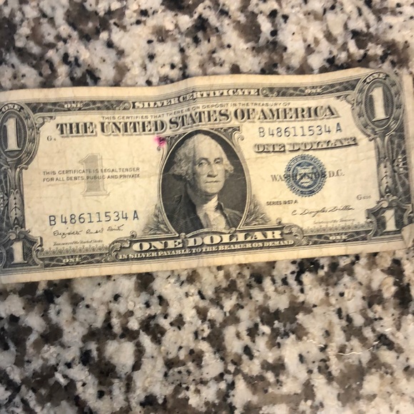 1957 series A Dollar blue stamp - Picture 1 of 6